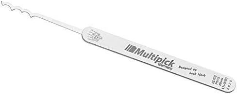 Profi Lockpick Rake - Lock Noob's Abona-Pick (0,6 mm) - aus bestem Federstahl