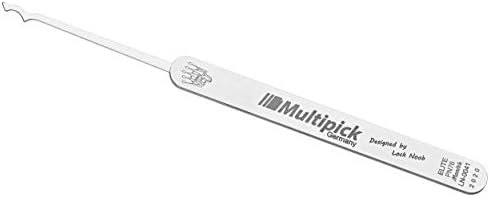 Profi Lockpick Rake - Lock Noob's Monith-Pick (0,6 mm) - aus bestem Federstahl