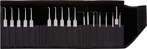 Meister-Lockpicking-Set (19-tlg.) 8 Spanner & 11 Lockpicks aus bestem Federstahl