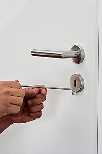 Multipick Dietrich öffnet nahezu jede Tür mit Bartschloss - Universal Öffner Schlüssel für Bart Buntbartschloss - 1 Stück in Profi Schlüsseldienst Werkzeug Qualität - Made in Germany