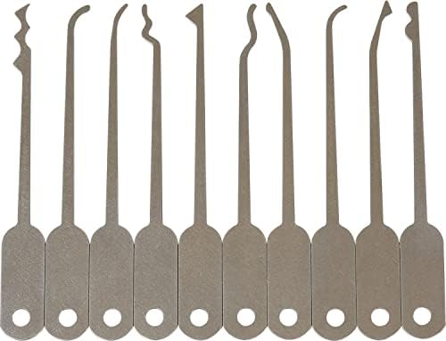 Profi Lockpick-Klingen für MULTIPICK'S Taschenmesser-Set: 10 wechselbare Lockpick-Klingen (0,5 mm)