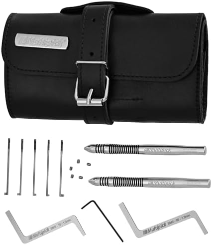 Starter-Lockpicking-Set (14-tlg.) 2 Spanner & 5 Bohrmuldenpick-Klingen