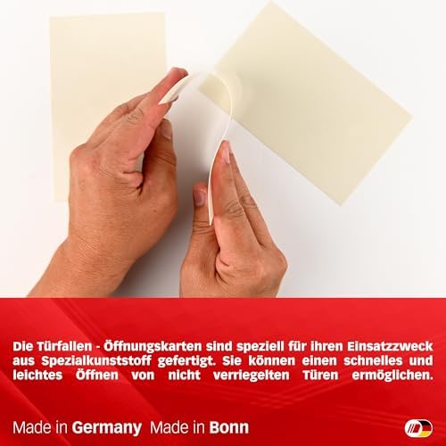 Türfallen-Öffnungskarten-Set: 6 Stück (3 x 0,35 & 0,50 mm) - von Multipick