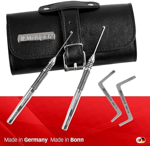 Starter-Lockpicking-Set (14-tlg.) 2 Spanner & 5 Bohrmuldenpick-Klingen