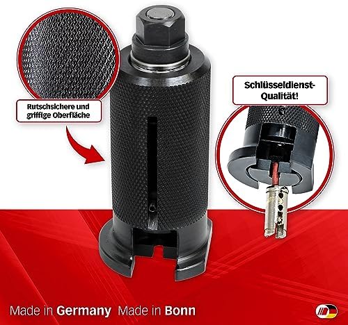 Schließzylinder-Zieh-Komplettset: Zugschrauben, Auszugs-"Glocke" & Zubehör - Alles was Sie brauchen!