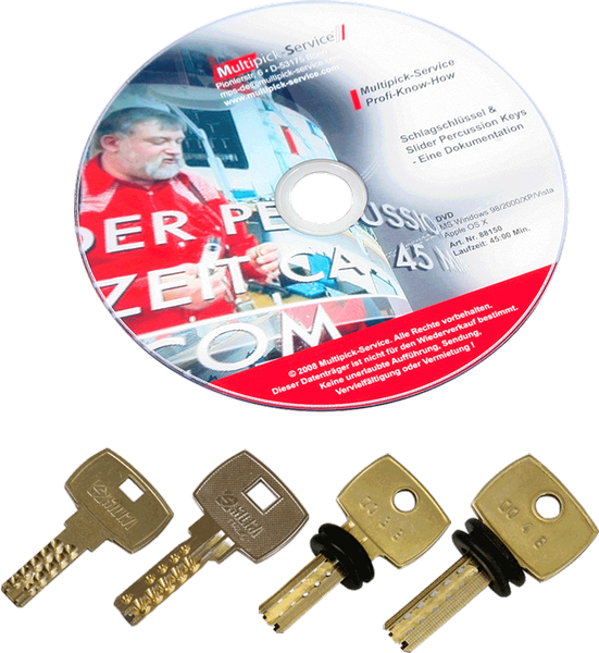 Schlagschlüsselsatz, Bohrmulden, 4-tlg. von Multipick