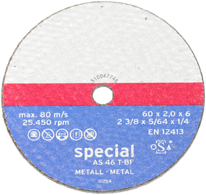 Mini-Trennscheibe AS46T-BF 76 x 1,2 x 10mm von Multipick