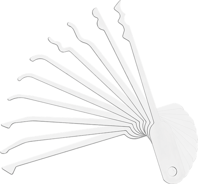 Pickklingen Set für Taschenmesser-Pick - 10-tlg. - Multipick