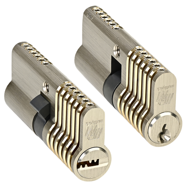 Kombi Übungsschloss Set 6 Pin – Bohrmulden- / Europrofil