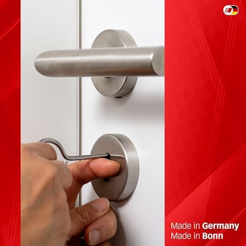 Multipick Professional Deadlock Pick - Made in Germany - Lock Universal Key Opens Almost Any Door with Normal Deadlock Lock - 1 Piece in Professional Locksmith Tool Quality