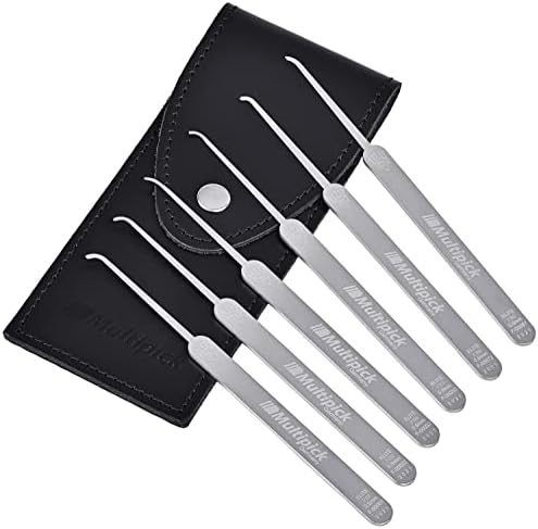 Erweiterungs-Lockpicking-Set (6-tlg.) 6 Lockpicks (0,5mm) aus bestem Federstahl