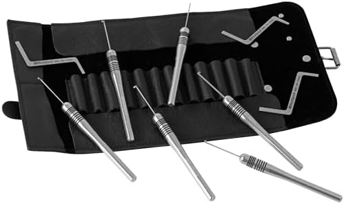 Meister-Lockpicking-Set (13-tlg.) 3 Spanner & 10 Bohrmuldenpicks