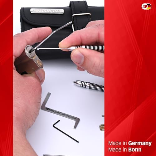 Meister-Lockpicking-Set (13-tlg.) 3 Spanner & 10 Bohrmuldenpicks