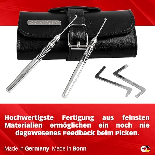 Meister-Lockpicking-Set (13-tlg.) 3 Spanner & 10 Bohrmuldenpicks