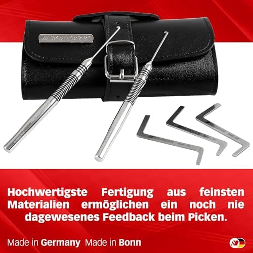 Meister-Lockpicking-Set (13-tlg.) 3 Spanner & 10 Bohrmuldenpicks