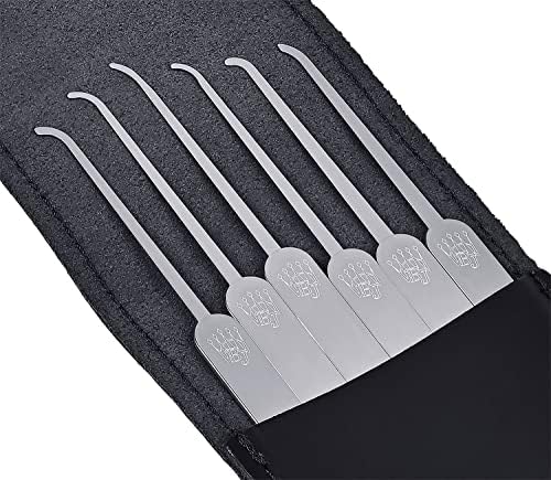 Erweiterungs-Lockpicking-Set (6-tlg.) 6 Lockpicks (0,5mm) aus bestem Federstahl