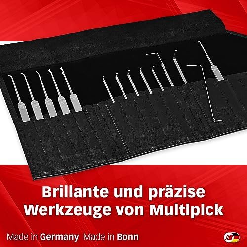 Beginner-Lockpicking-Set (14-tlg.) 8 Spanner & 6 Lockpicks aus bestem Federstahl