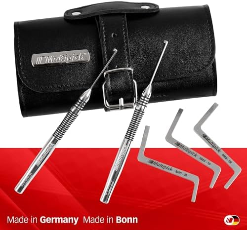 Meister-Lockpicking-Set (13-tlg.) 3 Spanner & 10 Bohrmuldenpicks