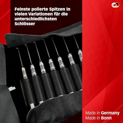 Meister-Lockpicking-Set (13-tlg.) 3 Spanner & 10 Bohrmuldenpicks