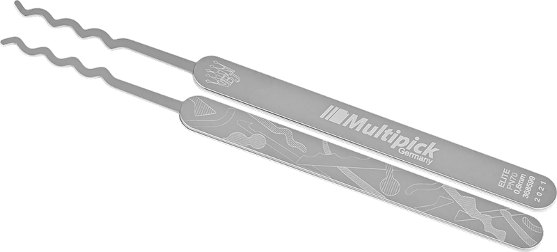 ELITE Wave rake large quad sinusoid Pick 0,6mm (PN70)