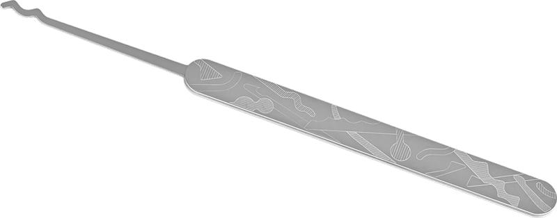 ELITE Wave rake small double cycloid Pick 0,6mm (PN71)