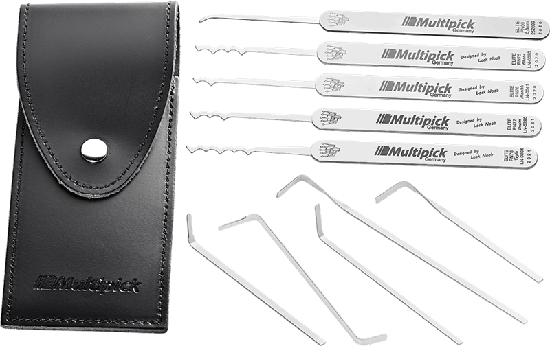 Multipick ELITE 10 "Lock Noob's" Duo Peak Rake Set